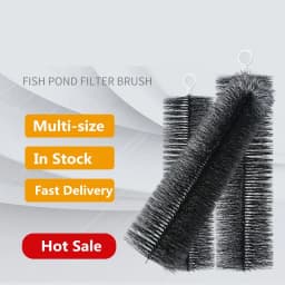 10 Pcs 30/40/50cm Koi Pond Filter Brush Fish Tank Pond Filter Bio Media Brush Skimmer Aquarium Fish Tank Cleaning Tools 걸이식여과기