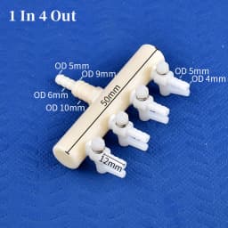 2/3/4/5/6Way Aquarium Air Pump Hose Splitter Oxygen Pipe Distributor Fish Tank Aeration Tube Air Flow Control Valve Accessories