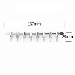 Aquarium 1-8 Way Air Splitter Valve Fish Tank Air Pump Flow Splitter Distributor Pump Valve Tap Lever Control Switch Valve
