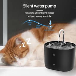 Cats Water Fountain Automatic Filter Cats Fountain With Stainless Steel Faucet Silent Water Pump Pet Cats Dog Water Dispenser
