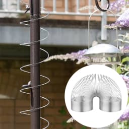 2pcs Squirrel Proof Spring Anti Raccoon Proof Hanging Compression Outdoors Spring For Bird Feeder Station Wrap Around Protection
