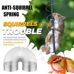2pcs Squirrel Proof Spring Anti Raccoon Proof Hanging Compression Outdoors Spring For Bird Feeder Station Wrap Around Protection