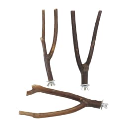 1 Pc Pet Bird Tree Fork Stand 15cm Parrot Log Branch Stand Bird Toy Hamster Small Animal Perch Bird Stand Natural Accessories