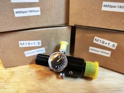 Regulator Valve 5/8-18UNF or M18*1.5 Regulator Valve 4500psi High Tank Regulator Cylinder Diving Aquarium Plant CO2 Tank Dive