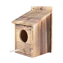 Wooden Bird House Outdoor Weatherproof Parrot Bird Nest Breeding Sleeping Box Paint Decorative DIY Storage Hanging Birdhouse