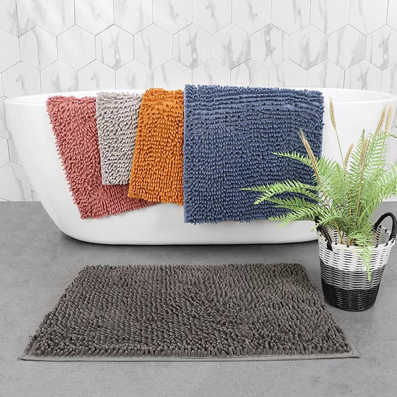 Winter  Solid  Chenille Plush Pet Mat,Cat and Dog Coop,Pet Sleep Mat,Animal Seat Cushion,Bathroom Soft Plush Absorbent Carpet
