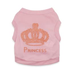 Princess Crown Dog Shirts Vest, Puppy Summer Dog Clothes for Small Dogs, Puppy Cat T Shirt Pet Apparel