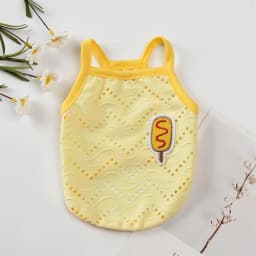 Summer Puppy Dog Cat Camisole Vest Cute Mesh Pet Clothes for Small Dogs Poodle Maltese Shirts Mascotas Apparels Ropa Para Perros
