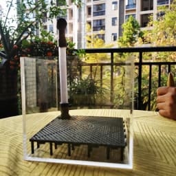 Transparent Acrylic Shrimp Fish Tank Filter System Aquarium Square UGF Box Under Gravel Filter Box, Water Grass Breeding Box