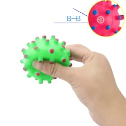 Diameter 6cm Pet Dog Ball Toys with Squeak for Small Dogs French Bulldog Chihuahua Bite Resistant Puppy Chew Toys Pet Supplies