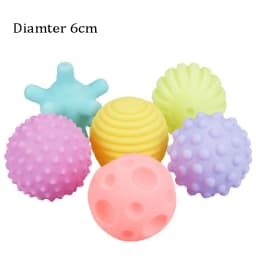 Diameter 6cm Pet Dog Ball Toys with Squeak for Small Dogs French Bulldog Chihuahua Bite Resistant Puppy Chew Toys Pet Supplies