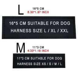 2 PCS Dog Tag Patches Personalized ID Name Custom Labels K9 Harness Collar Sticker Custom Pet Supplies