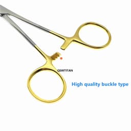 Multifunctional needle holder with scissors 12.5cm/14cm Needle Holder Insert with Scissors Gold Handle Clamp