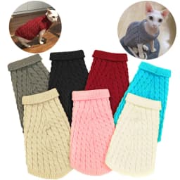 Cat Puppy Sweaters Autumn Winter Pet Knitted Sweater Jumper for Small Dogs Cats Kitten Pullovers Sphynx Clothing Ropa Para Gatos