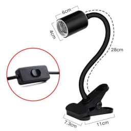 25/50W UVA+UVB Reptile Lamp Turtle Heating Lamp Mini Pet Heat Bulb Amphibians Lizards Temperature Controller Light