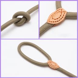 Dog Leash Slip Rope Lead Leash Heavy Duty Braided Rope Adjustable Loop Collar Training Leashes for Small Medium Dogs