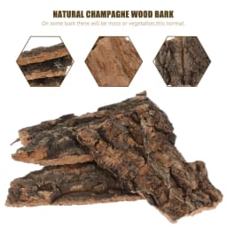 10Pcs Tree Bark Decor Reptile Habitat Terrarium Accessories Pet Products Lizard Climbing Bark Turtle Basking Platform