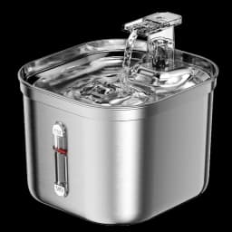 Stainless Steel Cat Fountain With Water Mark Automatic Cats Water Dispenser Sensor Filter Pet Cat Ultra Quiet Pump Water Foutain