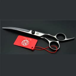 Dog Grooming Scissors 6" Japan Stainless Pet Hairdressing Scissors Cutting Scissors Thinning Shears Curved Scissors Set Z3001