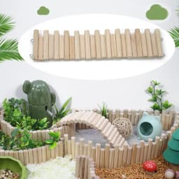 Bendable Hamster Climbing Ladder Wooden Multifunctional Hamster Habitat Toy Cage Decoration Easy To Install