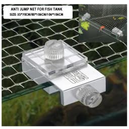 Aquarium Anti Jump Net Transparent Invisible Net with Clips Fish Tank Anti Escape Aquarium Accessories Decorations