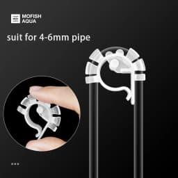 Aquarium Accessories Air Tube Water Hose Fixing Clip Pipe Holder U-shaped Tube Mount Bracket Fish Tank Hose Clamp for 4-6mm