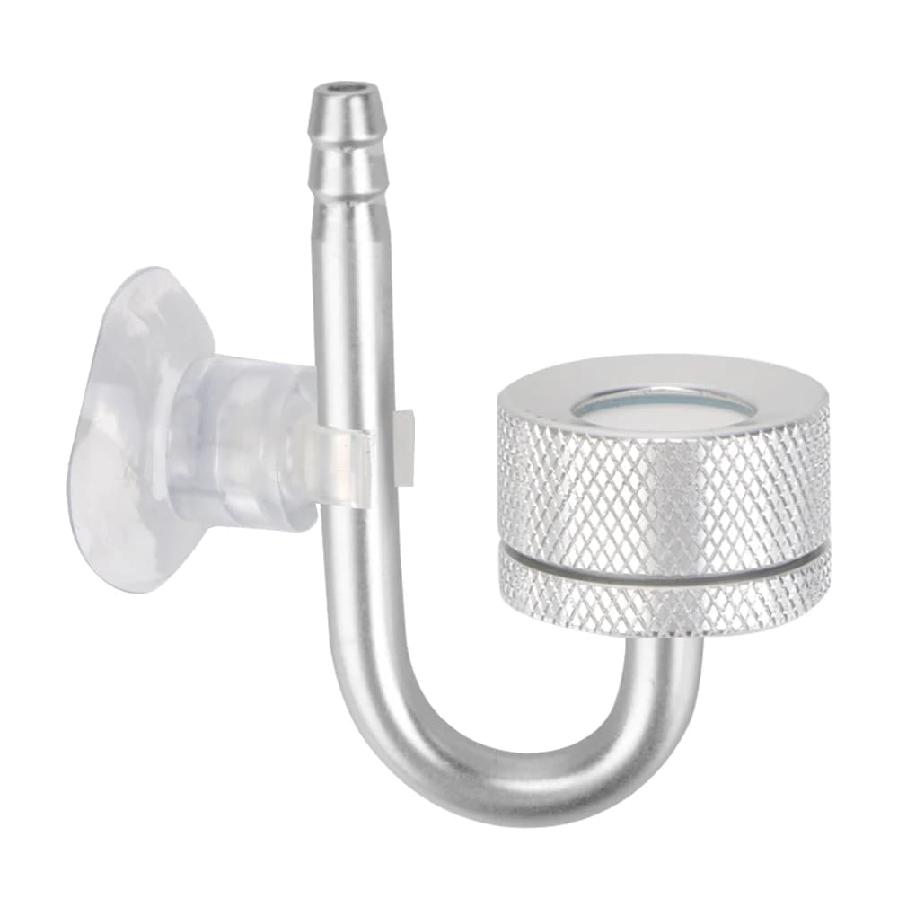 Fish Tank Bubble Atomizer With Suction Cup For Aquatic Plant Growth Silver Aquarium CO2 Diffuser CO2 Generato