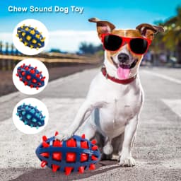 Squeaky Puppy Ball Toy Interactive Rubber Comfortable Dog Creative Pet Ball for Teething Cleaning Playing Chewers tpr sound foot