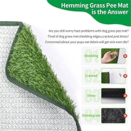 Artificial Grass Dog Potty Pad - Easy ToClean, Odor Resistant,Indoor/OutdoorPet Training Solution