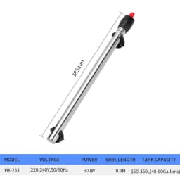 Stainless Steel Heating Rod Fish Tank Aquarium Heating Rod Automatic Constant Temperature Control Temperature