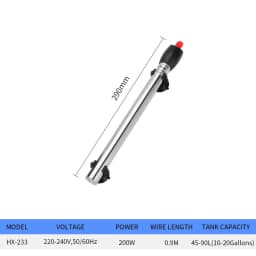 Stainless Steel Heating Rod Fish Tank Aquarium Heating Rod Automatic Constant Temperature Control Temperature