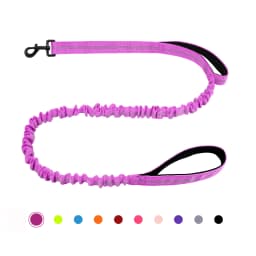Bungee Dog Leash, Heavy Duty Dog Leash with Shock Absorption, 2 Padded Handles Training Leash, Improved Dog Safety and Comfort