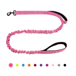 Bungee Dog Leash, Heavy Duty Dog Leash with Shock Absorption, 2 Padded Handles Training Leash, Improved Dog Safety and Comfort