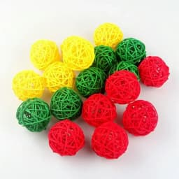 Pet Bird Chewing Bird Rattan Ball Toy For Parrot Budgie Parakeet Cockatiel Chewing Playing Parrot Cages Toys