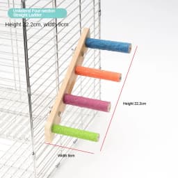 4/6/8 Step Bird Climbing Ladder Pet Interactive Ladder Parrot Grinding Claws and Teeth Climbing Toy Interactive Bird Accessories