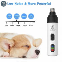 Dog Nail Grinders Painless USB Charging Rechargeable Pet Nail Clippers Quiet Electric Dog Cat Paws Nail Grooming Trimmer Tools
