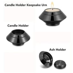 Small Keepsake Urns for Human Ashes Funeral Memorial Urn Container Candle Holder Urn Stainless Steel Memorial Ashes Holder
