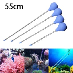 55cm Coral Feeder SPS HPS Feeder Long Acrylic Aquarium Coral Feeder Syringe Tube for Reef/Anemones/Eels/Lionfish Fertilizer