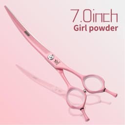 Fenice Dog Scissors 6.25/7.0inch Curved Scissors Pet Grooming Shears JP440C Dog Beauty Scissors Groomer Equipment