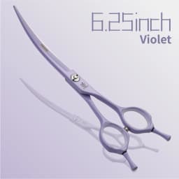 Fenice Dog Scissors 6.25/7.0inch Curved Scissors Pet Grooming Shears JP440C Dog Beauty Scissors Groomer Equipment