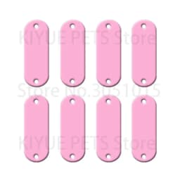 Wholesale 20Pcs Tag Dog For Collar Name Charm ID Tag Oval Custom Aluminum Pet Dog Pet Tag Personalized Engraved Dogs Cat ID Tags