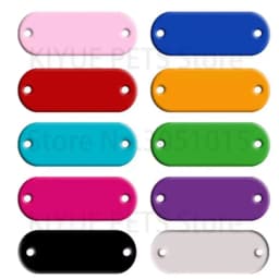 Wholesale 20Pcs Tag Dog For Collar Name Charm ID Tag Oval Custom Aluminum Pet Dog Pet Tag Personalized Engraved Dogs Cat ID Tags