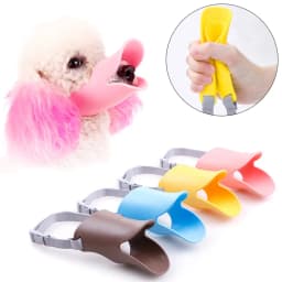 Cute Duck Bill Shape Puppy Dog Muzzle for Small Dogs Anti-bite Anti-barking Pet Face Mask Poodle Schnauzer Masoctas Accessories