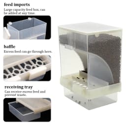 1Pcs Pet Bird Feeder Prevention Splash Food Container Parrot Hanging Automatic Feeder Bird Feeder Tool Starling Tiger Skin Peony