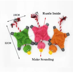 Funny Creative Duck Plush Dog Toys with Rope Durable Training Squeak Chew Small Medium Dogs Toy Pet Sounding Accessories Gift
