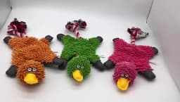 Funny Creative Duck Plush Dog Toys with Rope Durable Training Squeak Chew Small Medium Dogs Toy Pet Sounding Accessories Gift
