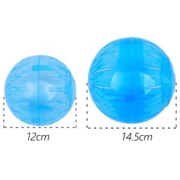 Funny Hamster Toys Spherical Translucent Treadmill for Rats Hamsters Pet Running Toy Durable Plastic Ball Diameter 10-14.5 CM