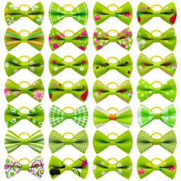 10/20/30pcs Small Dog Decorated Hair Bows Dog Bows Small Dogs Cat Grooming Accessories Dog Hair Rubber Bands Pet Supplies
