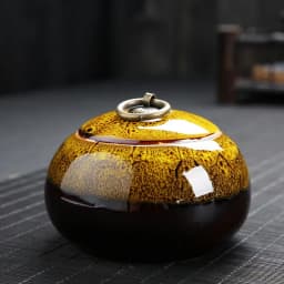 Ceramic Pet Urns Cremation, Dog Urns, Keepsake, Small Ashes Box, Coffin Souvenir, Personalized Color, Funeral Home Decoration