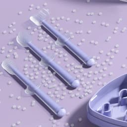 3pcs/set Pet Toothbrush Purple Cat Silica Gel Brush Clear Up Bad Breath Tartar Teeth Care Dog Cat Cleaning Mouth Dogs Supplies